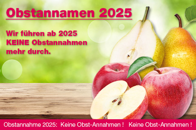Obstannahme Ende 2025